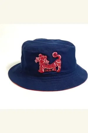 Dior Femme, Pre-owned, Bleu, Taille: ONE Size Pre-owned Coton chapeaux