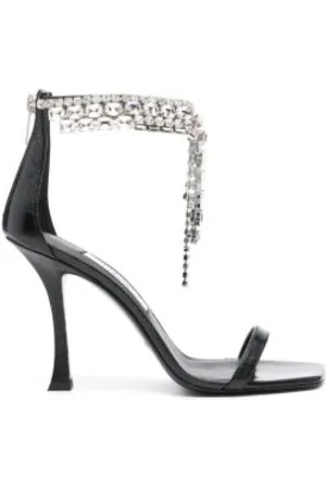 Jimmy Choo Femme, Chaussures, Noir, Taille: 39 EU Sandales Élégantes Verity