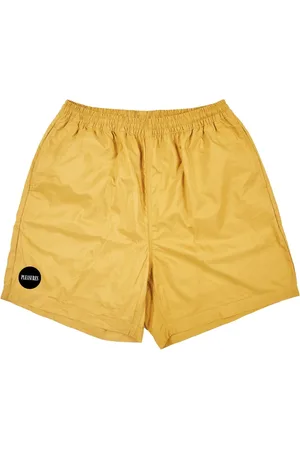 Pleasures Homme, Maillots de bain, Jaune, Taille: S Shorts Actifs en Nylon Moutarde