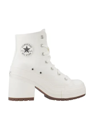 Converse Femme, Chaussures, Blanc, Taille: 39 1/2 EU Bottes à Talons de Luxe