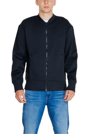 Calvin Klein Homme, Sweatshirts et sweats à capuche, Noir, Taille: L Monologo Applique Sweat Automne/Hiver Collection