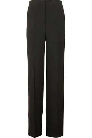 Alberta Ferretti Femme, Pantalons, Noir, Taille: 38 FR Pantalon en Cady Noir Taille Haute Zip