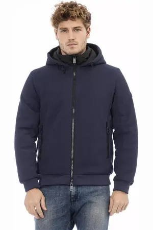 BALDININI Homme, Vestes, Bleu, Taille: M Veste Homme en Polyester Bleu Tendance