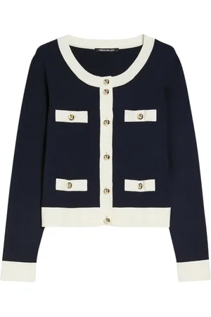 pennyblack Femme, Pulls, Bleu, Taille: 42 FR Cardigan Boxy Fit Art. Dacia