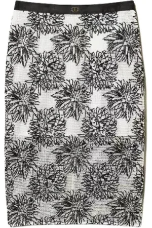 Twin-Set Femme, Jupes, Noir, Taille: 40 FR Jupe longuette à paillettes