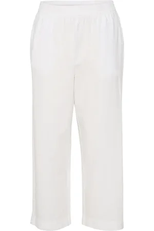 Kaffe Femme, Pantalons, Blanc, Taille: 46 FR Wide Pantalons