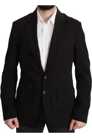 Dolce & Gabbana Homme, Vestes, Noir, Taille: L Élégante veste en laine noire
