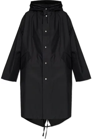 Jil Sander Femme, Manteaux, Noir, Taille: 38 FR Parka en coton avec capuche
