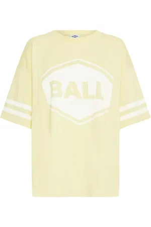 Ball Femme, Tops, Jaune, Taille: 44 FR Tee Oversize Sportif avec Imprimé Rayé
