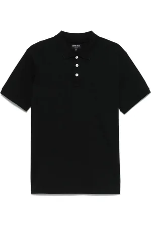 Giorgio Armani Homme, Tops, Noir, Taille: XL Polos et Polos Noirs