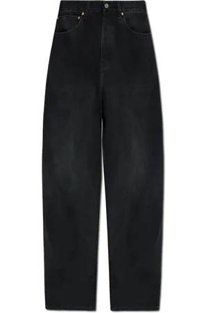 Vetements Femme, Jeans, Noir, Taille: W27 Jean avec logo