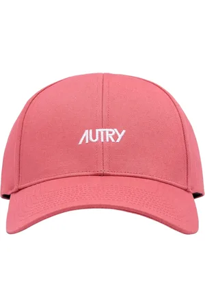 Autry Homme, Accessoires, Rose, Taille: ONE Size Chapeau de Visière en Coton Elégant