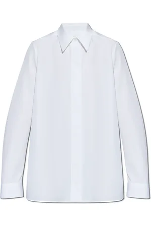 Jil Sander Femme, Blouses et Chemises, Blanc, Taille: 42 FR Chemise à patte de boutonnage cachée