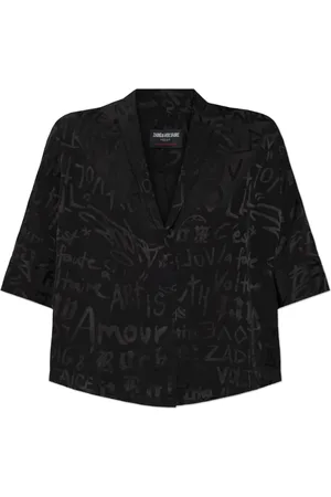 Zadig & Voltaire Femme, Blouses et Chemises, Noir, Taille: 42 FR Chemise Telmos