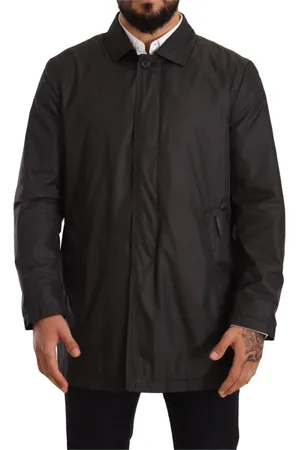 Dolce & Gabbana Homme, Manteaux, Noir, Taille: S Trench-coat noir élégant pour hommes