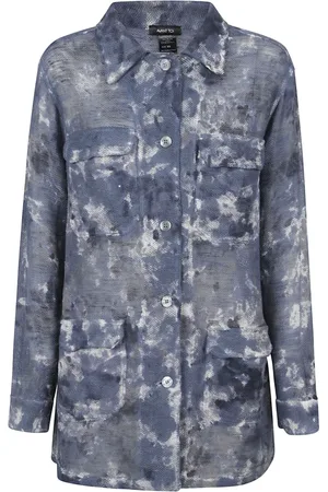 AVANT TOI Femme, Vestes, Bleu, Taille: 40 FR Bleu Clair Lin Coton Veste Italie
