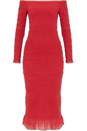 LOVESHACKFANCY Femme, Robes, Rouge, Taille: 36 FR Robe Avelle