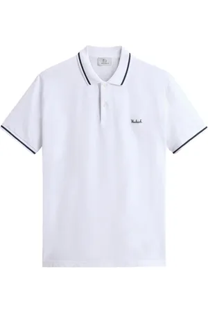 Woolrich Homme, Tops, Blanc, Taille: M Polo Graphique Blanc