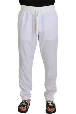 Dolce & Gabbana Homme, Pantalons, Blanc, Taille: M Jogging blanc lgant pour un confort raffin