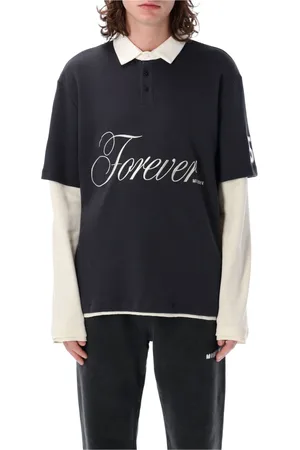 MISBHV Homme, Tops, Noir, Taille: L Polo Forever à double couche
