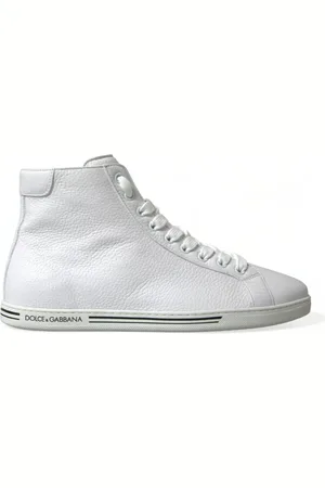 Dolce & Gabbana Homme, Chaussures, Blanc, Taille: 40 EU Baskets montantes blanches lgantes
