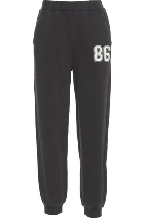 LOVE Stories Femme, Pantalons, Noir, Taille: 38 FR Joggers en coton noir pour femmes