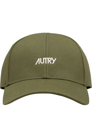 Autry Homme, Accessoires, Vert, Taille: ONE Size Chapeau en coton élégant avec visière