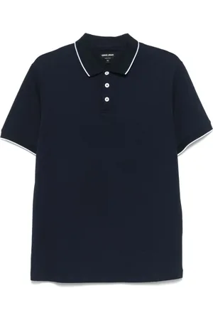 Giorgio Armani Homme, Tops, Bleu, Taille: 2XL T-shirts et Polos Bleus