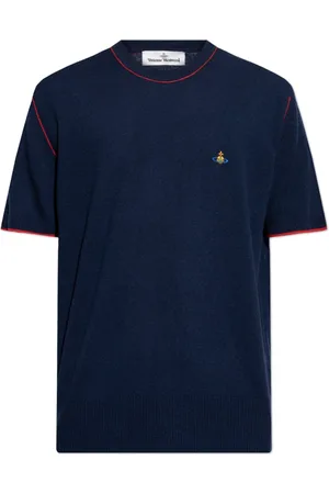 Vivienne Westwood Homme, Pulls, Bleu, Taille: M Pull avec logo