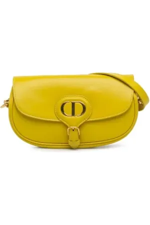 Dior Femme, Pre-owned, Jaune, Taille: ONE Size Pre-owned Cuir sacs-ports-paule