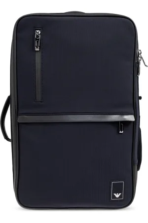 Emporio Armani Homme, Sacs, Bleu, Taille: ONE Size Sac à dos avec écusson logo