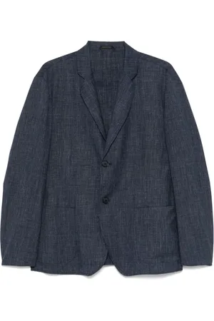 Giorgio Armani Homme, Vestes, Bleu, Taille: L Veste Bleue à Boutons et Poches