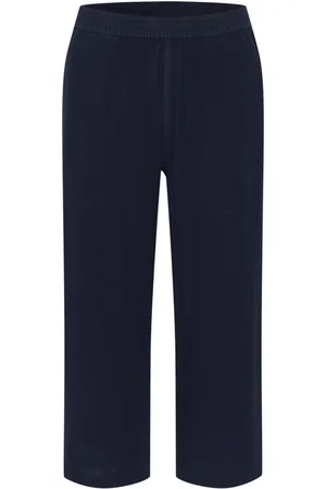 Kaffe Femme, Pantalons, Bleu, Taille: 36 FR Wide Pantalons
