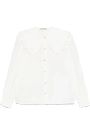 Alessandra Rich Femme, Blouses et Chemises, Blanc, Taille: 38 FR Collection Pulls Blancs