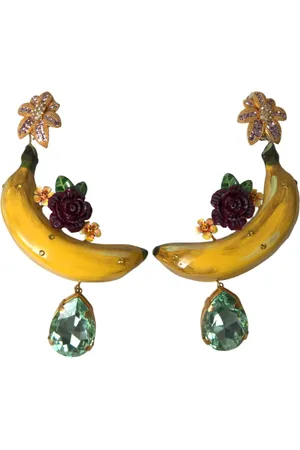 Dolce & Gabbana Femme, Accessoires, Jaune, Taille: ONE Size Boucles d