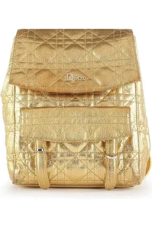 Dior Femme, Pre-owned, Jaune, Taille: ONE Size Pre-owned Cuir sacs-dos