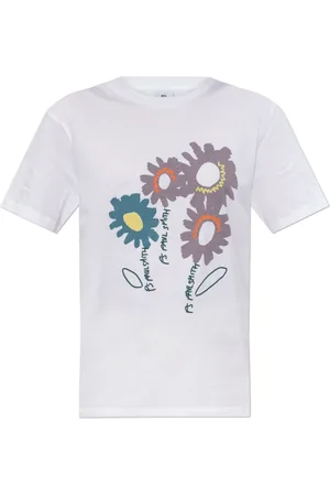 Paul Smith Femme, Tops, Blanc, Taille: 40 FR T-shirt avec logo