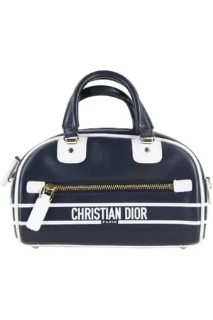 Dior Femme, Pre-owned, Bleu, Taille: ONE Size Pre-owned Cuir sacs-main