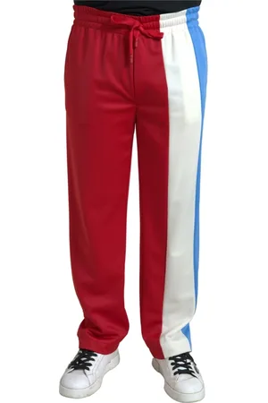 Dolce & Gabbana Homme, Pantalons, Multicolore, Taille: M Pantalon de Survêtement Élégant à Rayures avec Cordon