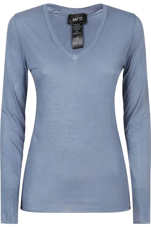 AVANT TOI Femme, Tops, Bleu, Taille: 36 FR Bleu Clair T-shirts et Polos en Coton