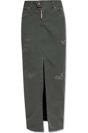 Dsquared2 Femme, Jupes, Vert, Taille: 34 FR Jupe avec Logo