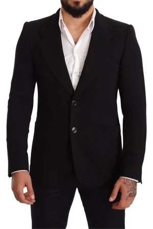 Dolce & Gabbana Homme, Vestes, Noir, Taille: M Blazer élégant en coton noir