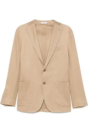 Boglioli Homme, Vestes, Brun, Taille: 2XL Veste marron boutonnée avec poches