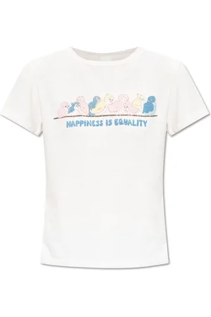 RE/DONE Femme, Tops, Blanc, Taille: 36 FR T-shirt imprimé