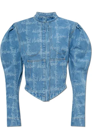Vivienne Westwood Femme, Vestes, Bleu, Taille: 40 FR Veste en jean