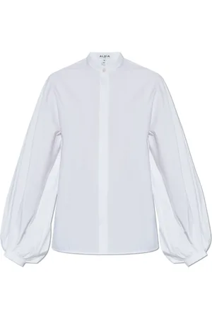 Alaïa Femme, Blouses et Chemises, Blanc, Taille: 36 FR Chemise en coton