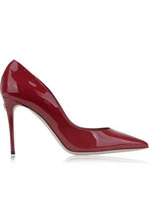 Dolce & Gabbana Femme, Chaussures, Rouge, Taille: 36 EU Talons hauts en cuir à bout pointu