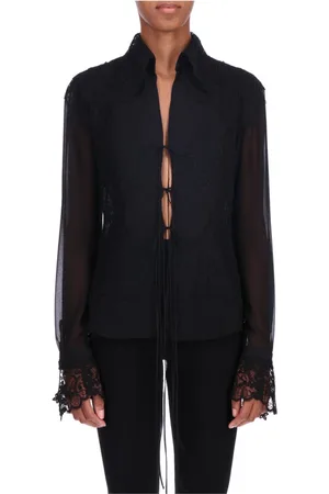 ERMANNO SCERVINO Femme, Blouses et Chemises, Bleu, Taille: 40 FR Chemise à Manches Longues