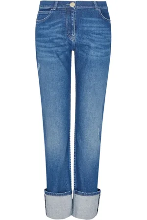 Giorgio Armani Femme, Jeans, Bleu, Taille: 42 FR Pantalons Ubj9 Élégants pour Homme