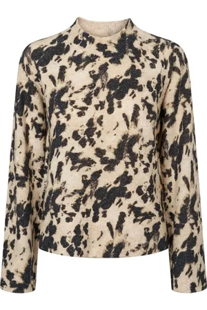 RUE de FEMME Femme, Pulls, Multicolore, Taille: 36 FR Pull Moderne avec Col Roulé et Manches Raglan Larges